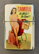  Oil Lighter  Vintage Cigarette Smoking Ad Classic Logo D8
