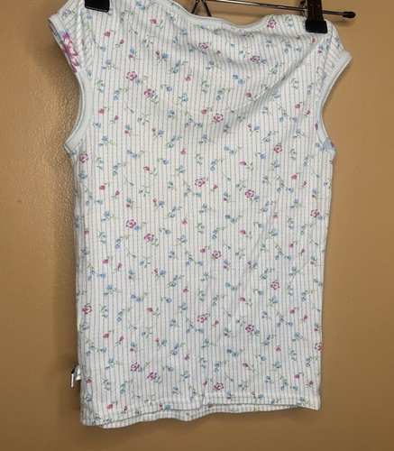 Karen Neuburger Girls Size Small Pajamas 2Pc Set Blue Floral Short Sleeve Shorts - Picture 20 of 21