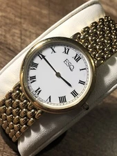 ESQ Swiss By Movado Women’s Dress Watch Gold Toned Wristwatch New Battery