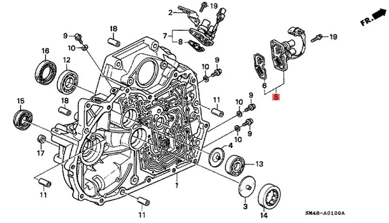 Shift Control Solenoid For 90-97 Honda Accord Prelude Odyssey 2.2L 28200-PX4-014 Foto 3 de 4
