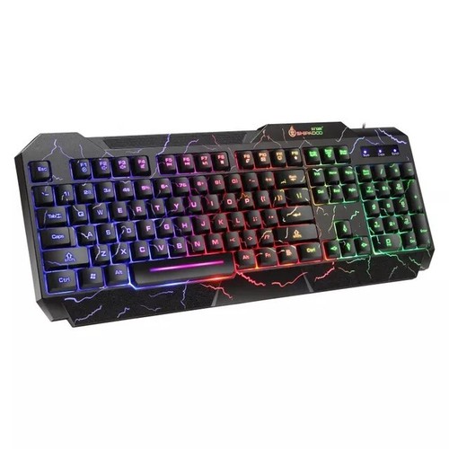 Rainbow LED Gaming Keyboard and Mouse Set Multi-Colored Backlight Mouse - Picture 5 of 9