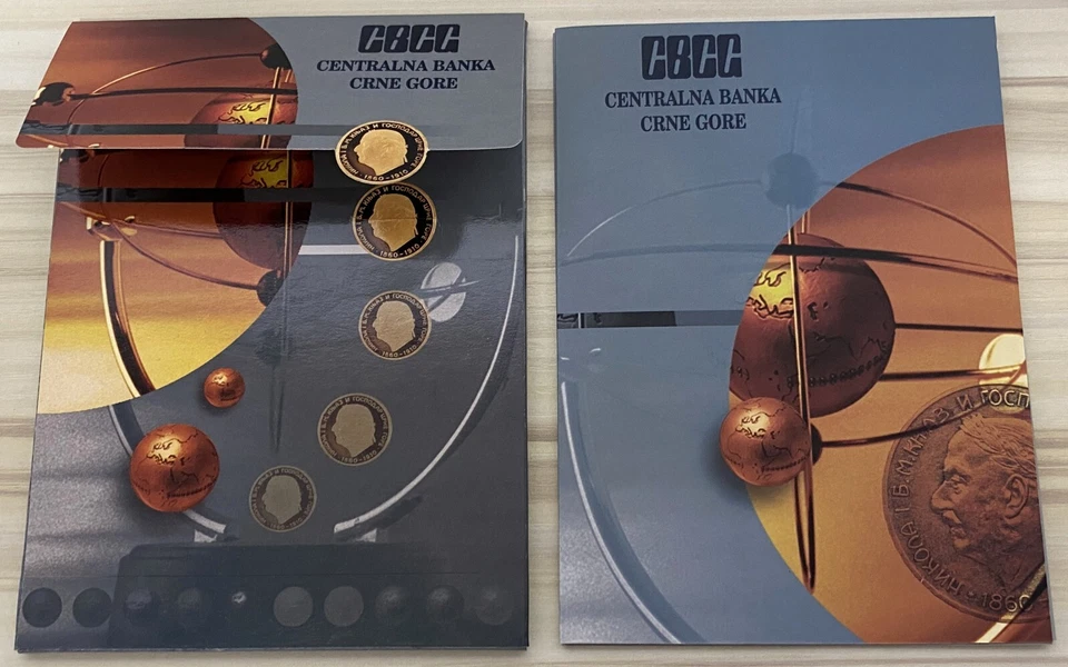 Montenegro Crne Gore 2006 Official 4 Coins Proof Set Limited 4000 Folders Minted - Image 4 of 4