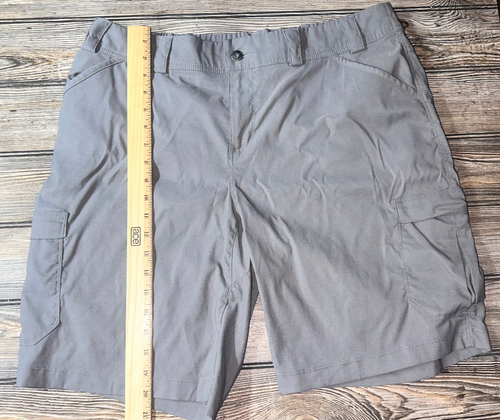 Pantaloncini donna Duluth Trading Co. taglia 16 grigi cargo asciutti al volo campeggio - Foto 2 di 3