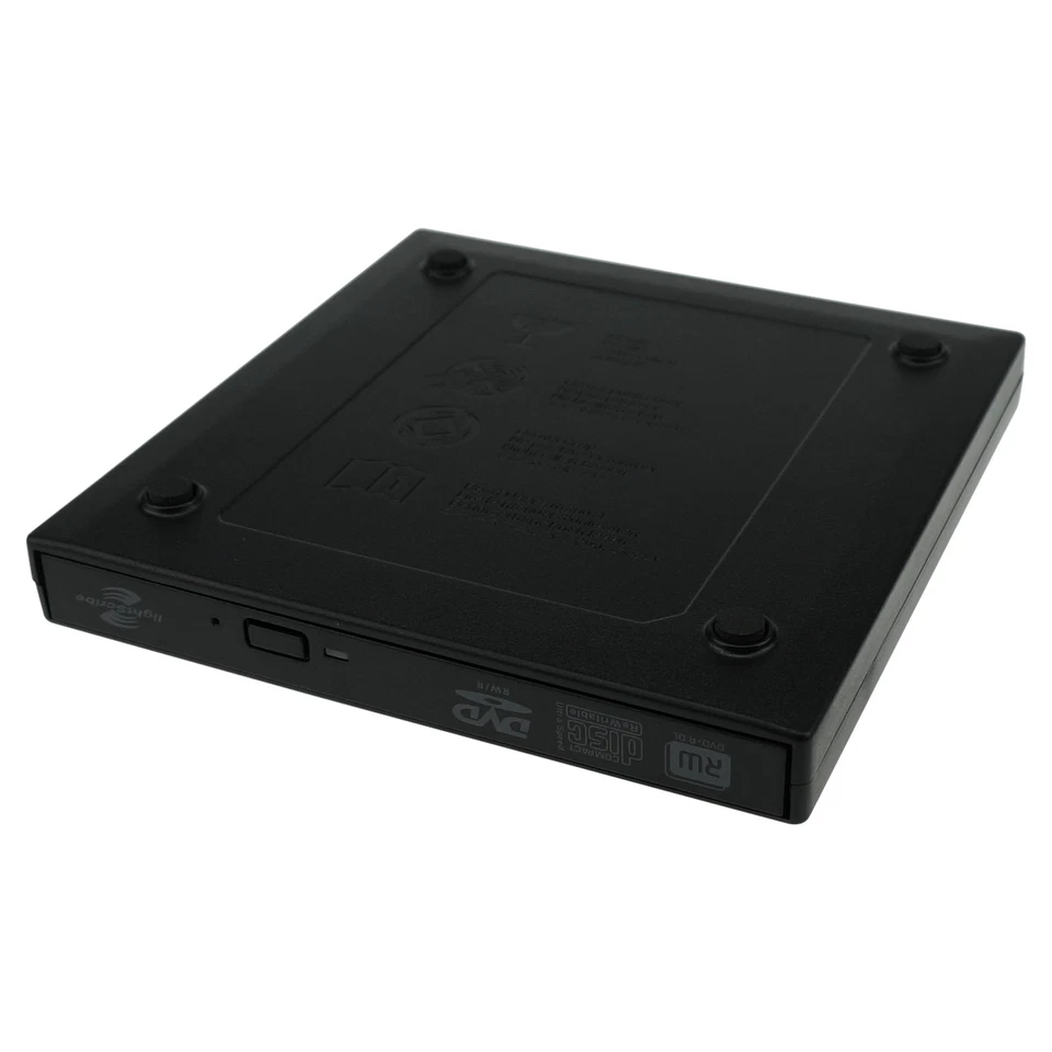 External LightScribe DVD CD RW Burner Writer Disc Cover Labeller Drive USB Power - Image 4 of 4