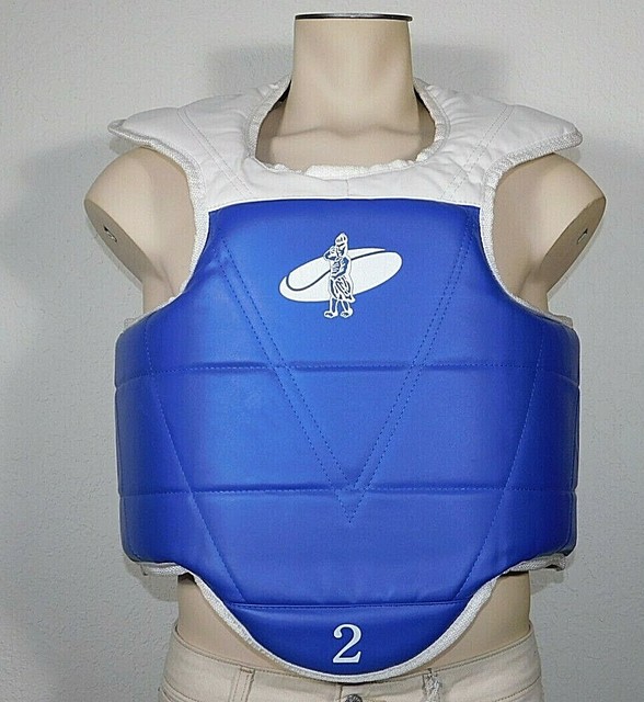 Martial Arts Taekwondo Body Reversible Protection Vest Size 2 Med