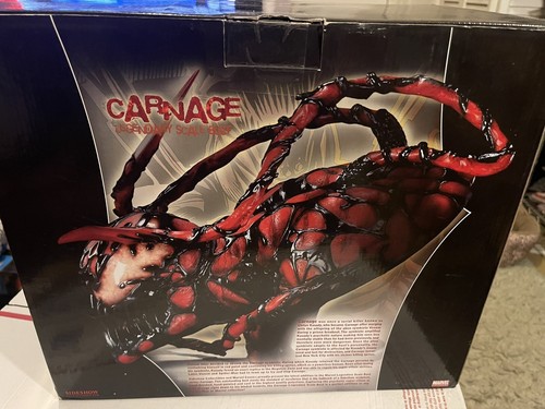 Sideshow Collectibles Carnage Legendary Scale Bust Statue Spiderman Venom - Picture 8 of 9