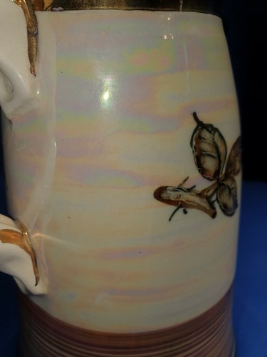Handpainted Lusterware Jug From Forest Guild Gloucestershire Initialled A.K.I. - Picture 5 of 7
