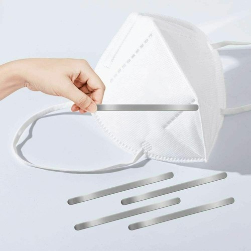100 PIEZAS Tiras de aluminio Correas Nariz Puente Tira Alambre Fo Fabricación de Máscaras - Imagen 5 de 6