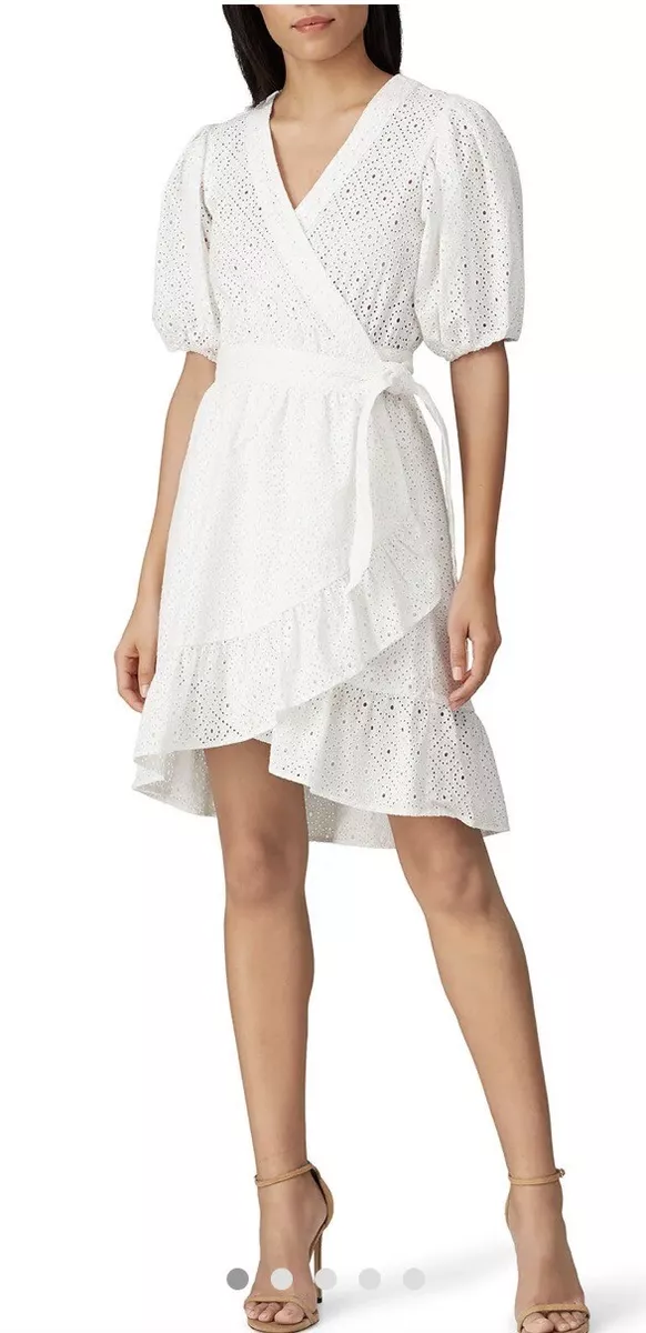 Broderie wrap dress cheap