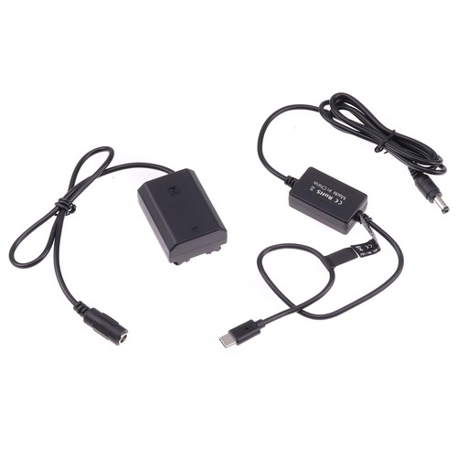 USB 3.1 Type-C to NP-FZ100 Dummy Battery Adapter Cable for Sony A6600 A1 A7R4 A9 - Picture 6 of 8