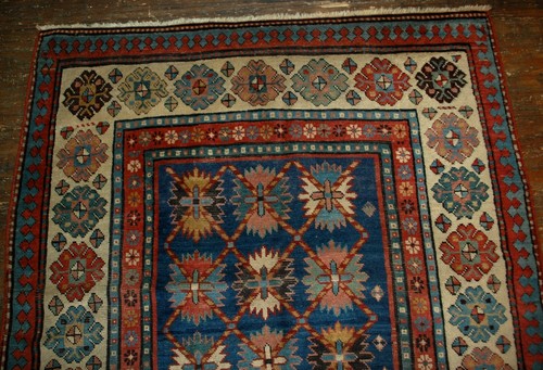 Handmade antique Caucasian Talish rug 4.3' x 8.9' ( 131cmx271cm ) 1880s - 1B514 - Picture 6 of 6