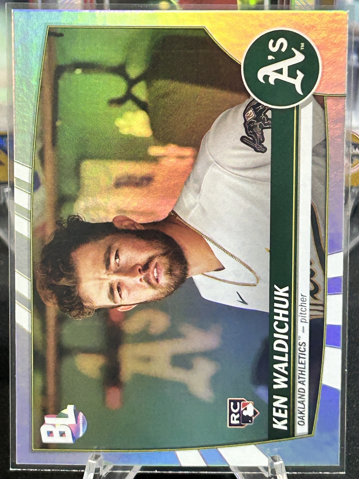 2023 Topps Big League Ken Waldichuk Silver Holo Foil Oakland Athletics