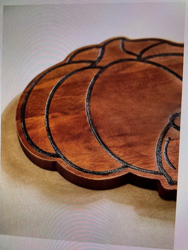 Wood Autumnal Pumpkin Serve Board/home / Kitchen Food Prep/ Party Board Gift - Picture 3 of 5