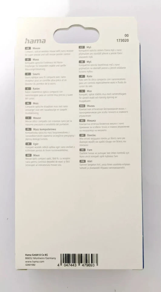 HAMA MW-300 Optical Wireless Cordless 3-Button Computer Mouse Black Silent Keys - Image 3 of 4