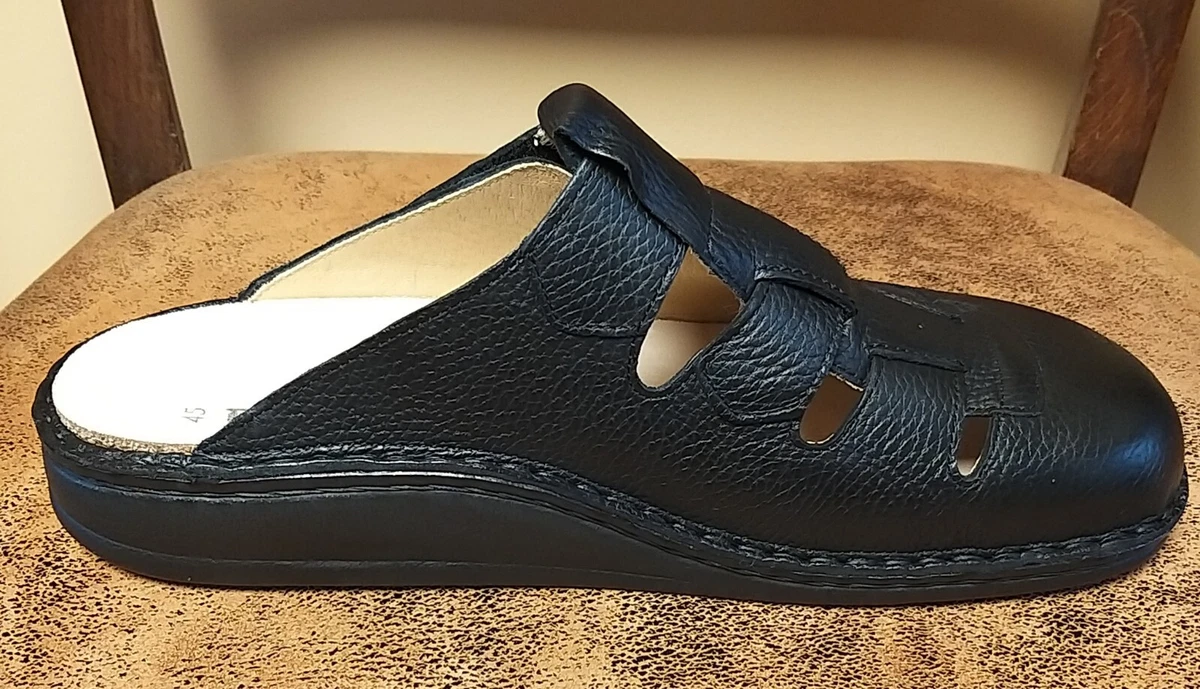 Finn Comfort Kairo Clog schwarz Bison Klett für geschwollene Füße ähnlich Amalfi