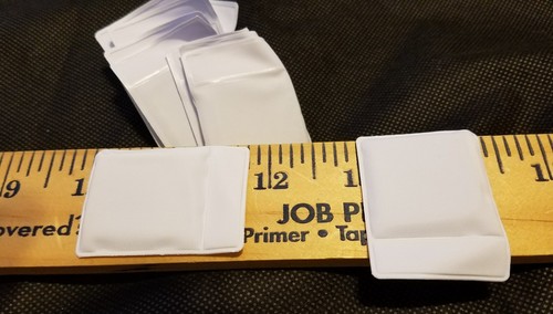 Confezione 10 Pesi Senza Piombo Rivestiti in Vinile da 1" con linguetta Cucito Tappezzeria Artigianato - Foto 2 di 2