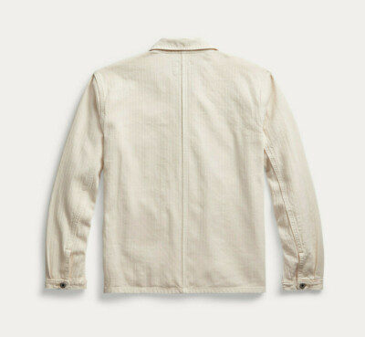 Ralph Lauren RRL Cream Linen Cotton Herringbone Sport Coat Jacket