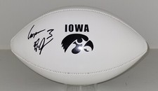 COOPER DeJEAN  signed University of IOWA Logo Football NIKE auto HAWKEYES