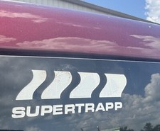 Vintage SuperTrapp Exhaust Logo Decal - Rare Peel & Stick Design