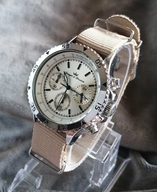 Montre Chronographe Homme Yonger Bresson Mode Vintage Watch 2000