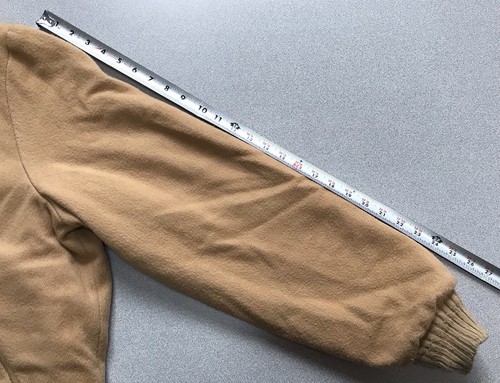 Vtg Woolrich Tan Brown Wool Flannel Lined Jacket Zipper & Snap Large USA *READ* - Picture 6 of 13