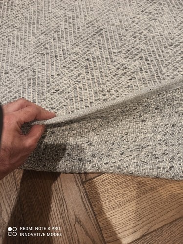 CHEVRON HANDMADE FLOOR RUG BRAIDED LARGE - 160 X 235 CM - Picture 4 of 8