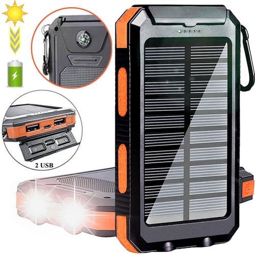 2023 Super USB Portable Charger Solar Power Bank For Cell Phone - Picture 1 of 19