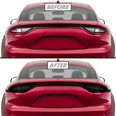 FOR 2018-2021 Kia Stinger Tail Light SMOKE Precut Vinyl Tint Overlays