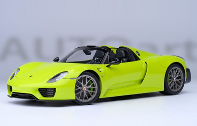 Porsche 918 Spyder Weissach Package Acid Green 1:18 AUTOart 77921 Neu
