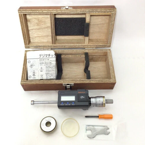 Mitutoyo Micrometer with Case 106928 IP65 [Rank B] VG cond limited From JAPAN