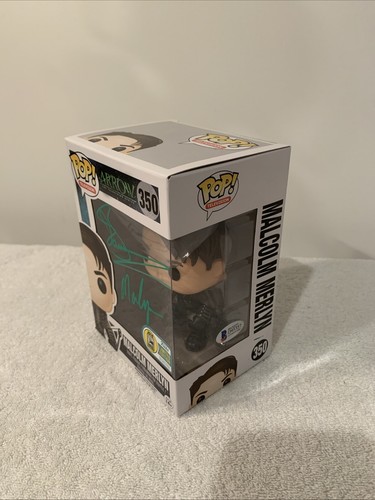 Funko POP ARROW Malcolm Merlyn #350 SDCC 2016 Signed John Barrowman Beckett COA - Bild 10 von 13