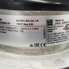NEW ZIEHL-ABEGG RH35V-ZIK.DC.1R Centrifugal Fan UPS transportation