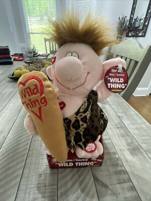 DanDee Animated Singing Wild Thing Singing Caveman Works Great Condition