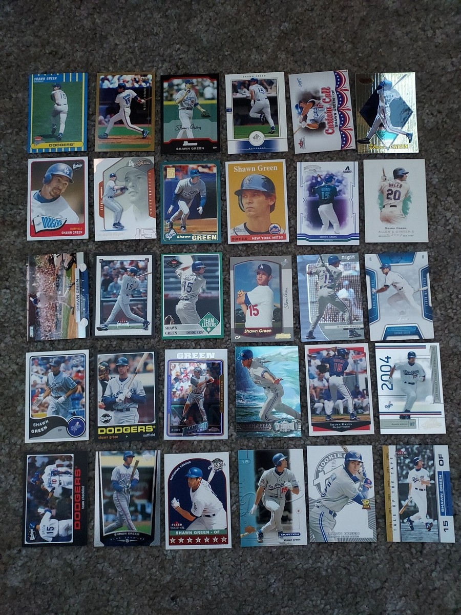 メジャーリーグ　カード　Shawn Green Shawn Green 30 baseball card lot various years brands MLB