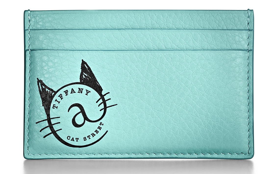 Tiffany & Co Cat Street card case in Tiffany Blue leather. | eBay