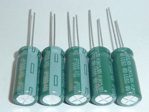 50pcs Taicon Low impedance capacitor 25V1000uf 25V PW 10x30 105 power switching