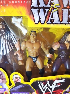 WWF WWE Raw Is War 4-pack Jakks BCA figures box set Austin Rock