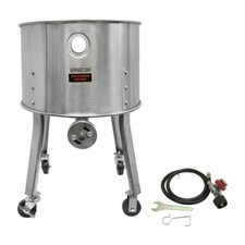 Quemador portátil de cocina de propano de alta presión de acero inoxidable con ruedas 200.000 BTU