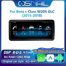 For Mercedes Benz C Class W205 GLC 2015-2018 CarPlay Car Radio Player Screen GPS
