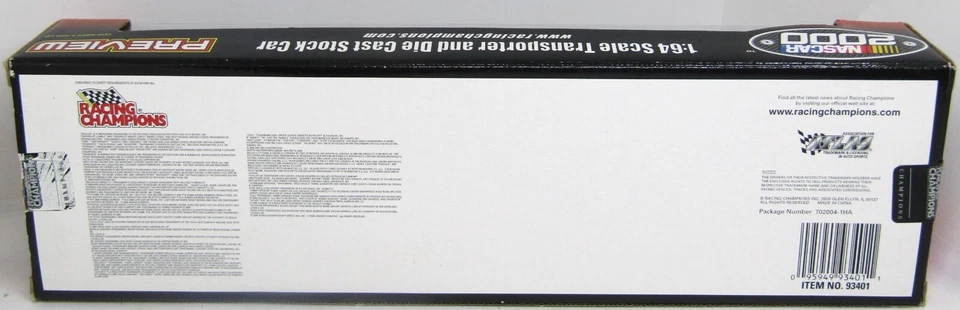 Racing Champions NASCAR 2000 1/64 Transporter Stock Car casas vintage de madera de roble Foto 2 de 4