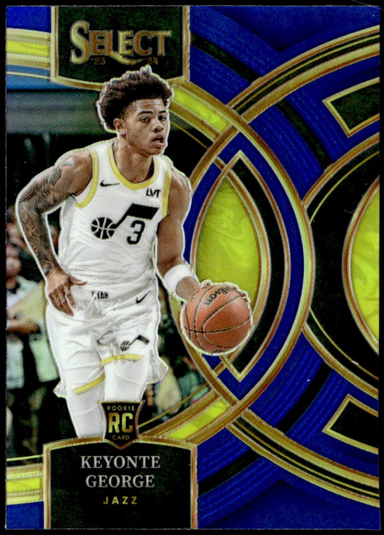2023-24 Panini Select #109 Keyonte George Blue Prizms Rookie E1