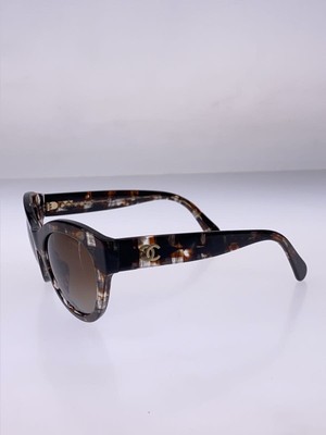 CHANEL Sunglasses/-/Plastic/BRW/BRW/Women's/5371-A Used | eBay