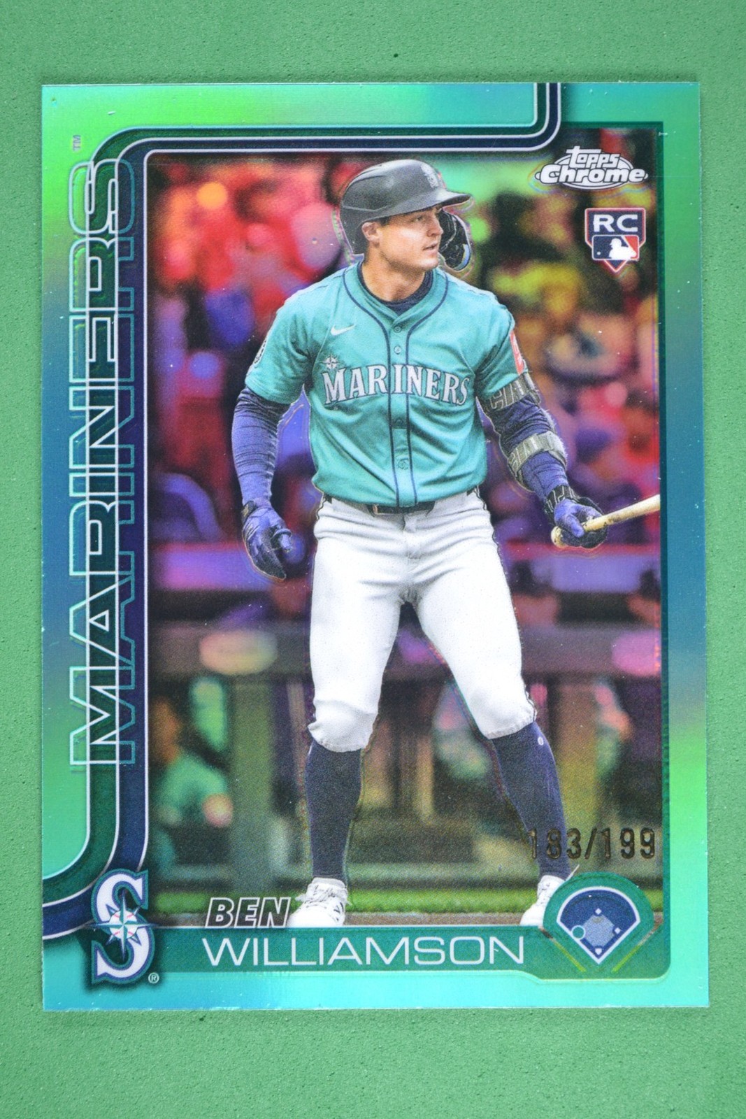 Ben Williamson 2025 Topps Chrome Update Aqua Refractor /199 Rookie #USC168