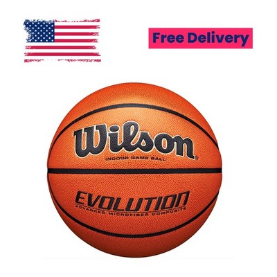 Wilson Evolution Basketball 29.5'' Official Size 7 Indoor Game Ball Men's New