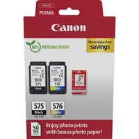 Canon PG-575/CL-576 Photo Value Pack Tintenpatrone Mehrfarbig (5438C004)