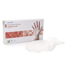 McKesson Confiderm Vinyl Exam Glove Standard Cuff Length MEDIUM 50 per Box
