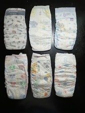 Ultimate Diaper Size 8 Sample Pack - Luvs Pampers Huggies Millie Moon Up and Up
