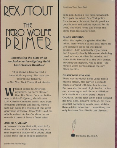 REX STOUT: GRUNDIERUNG / TÜRKLINGEL KLINGELTE - SCHWARZE ORCHIDEEN ETC. (2 HB -VG & G) - Bild 4 von 9