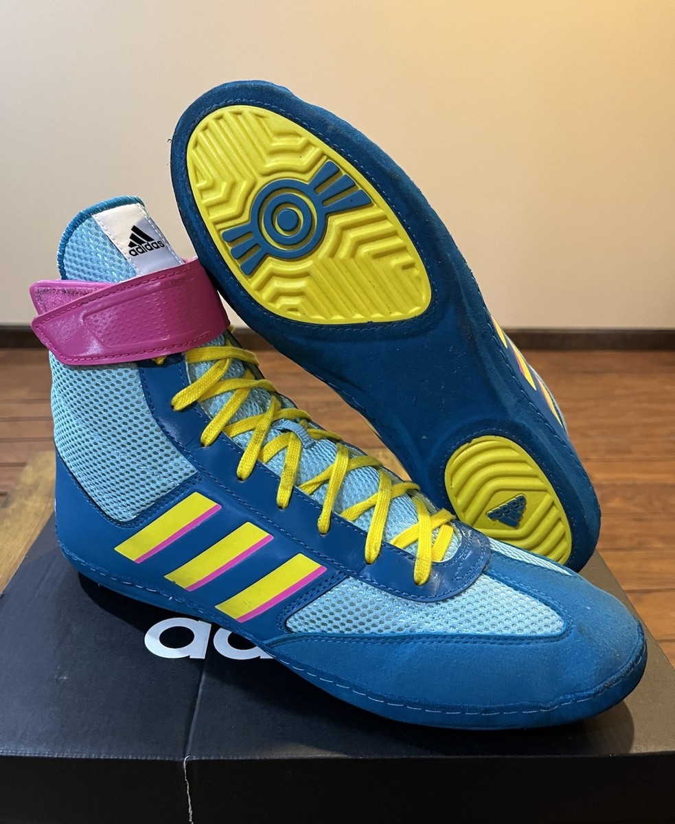 2019 Adidas Combat Speed Teal Wrestling Shoes Size RARE