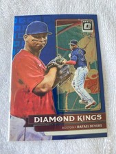 2022 Donruss Optic Baseball Rafael Devers Diamond Kings Blue Prizm - 48/99 Mint